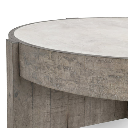 Antique White/Distressed Gray Laminate Coffee Table Sonoma Coffee Table Collection