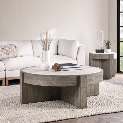 Antique White/Distressed Gray Laminate Coffee Table Sonoma Coffee Table Collection