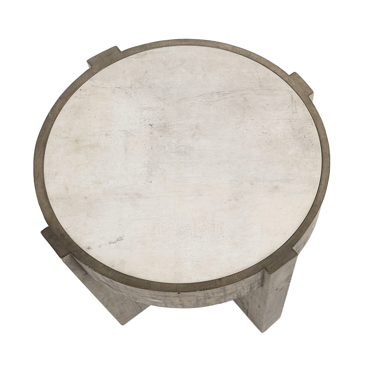 Antique White/Distressed Gray Laminate Accent & End Table Sonoma End Table Collection
