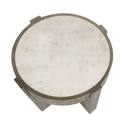 Antique White/Distressed Gray Laminate Accent & End Table Sonoma End Table Collection