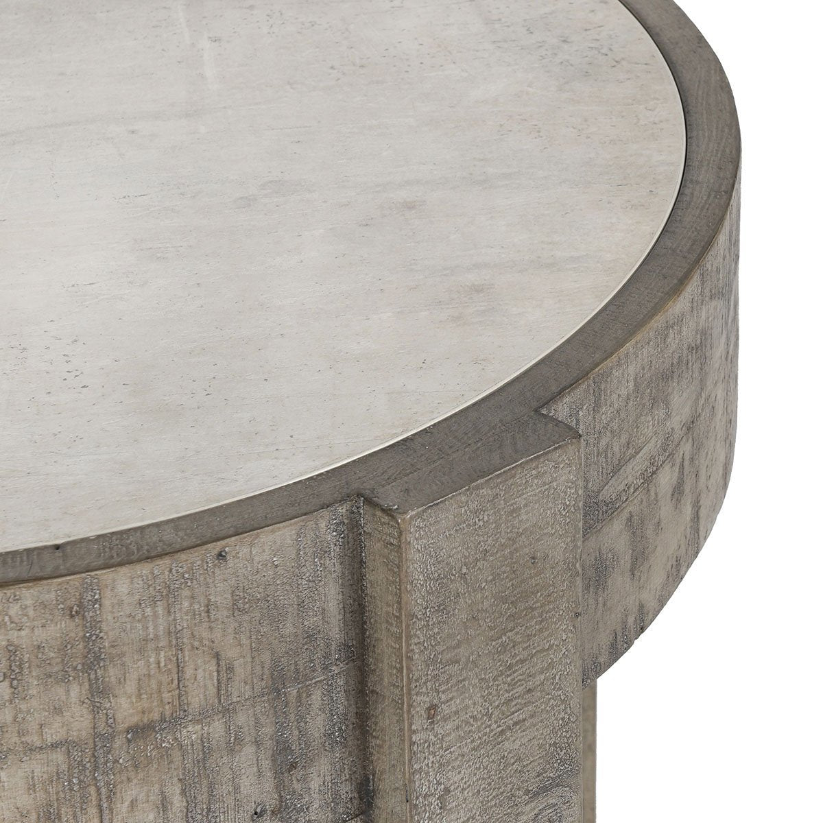 Antique White/Distressed Gray Laminate Accent & End Table Sonoma End Table Collection