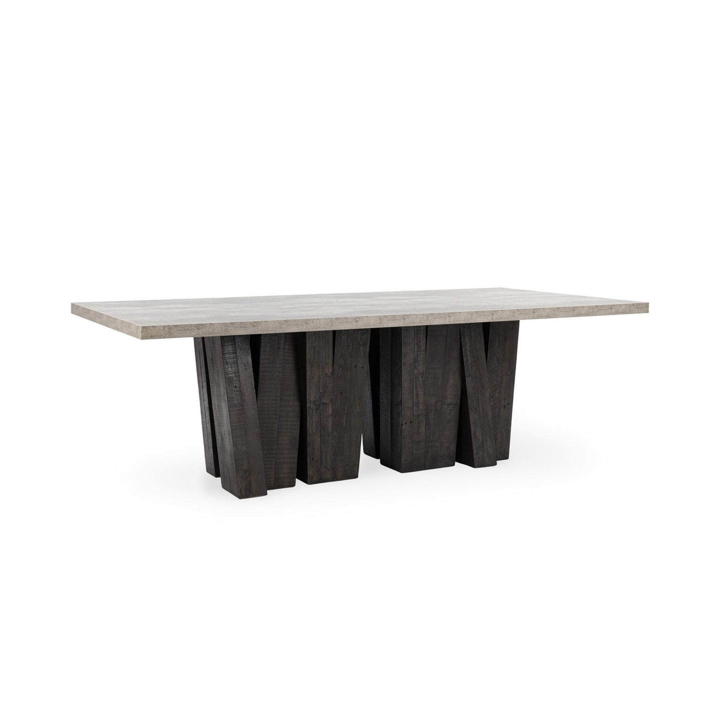 Olive Brown/Antique Gray Reclaimed Pine Dining Table Simone Dining Table Collection