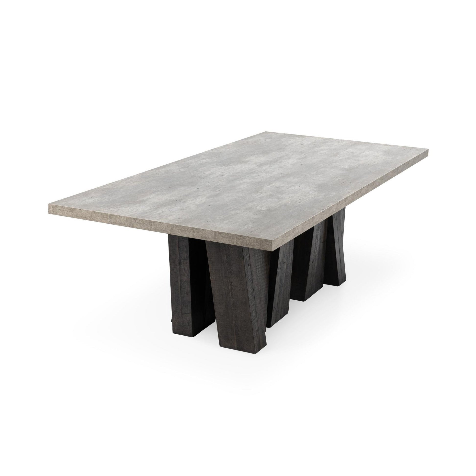 Olive Brown/Antique Gray Reclaimed Pine Dining Table Simone Dining Table Collection