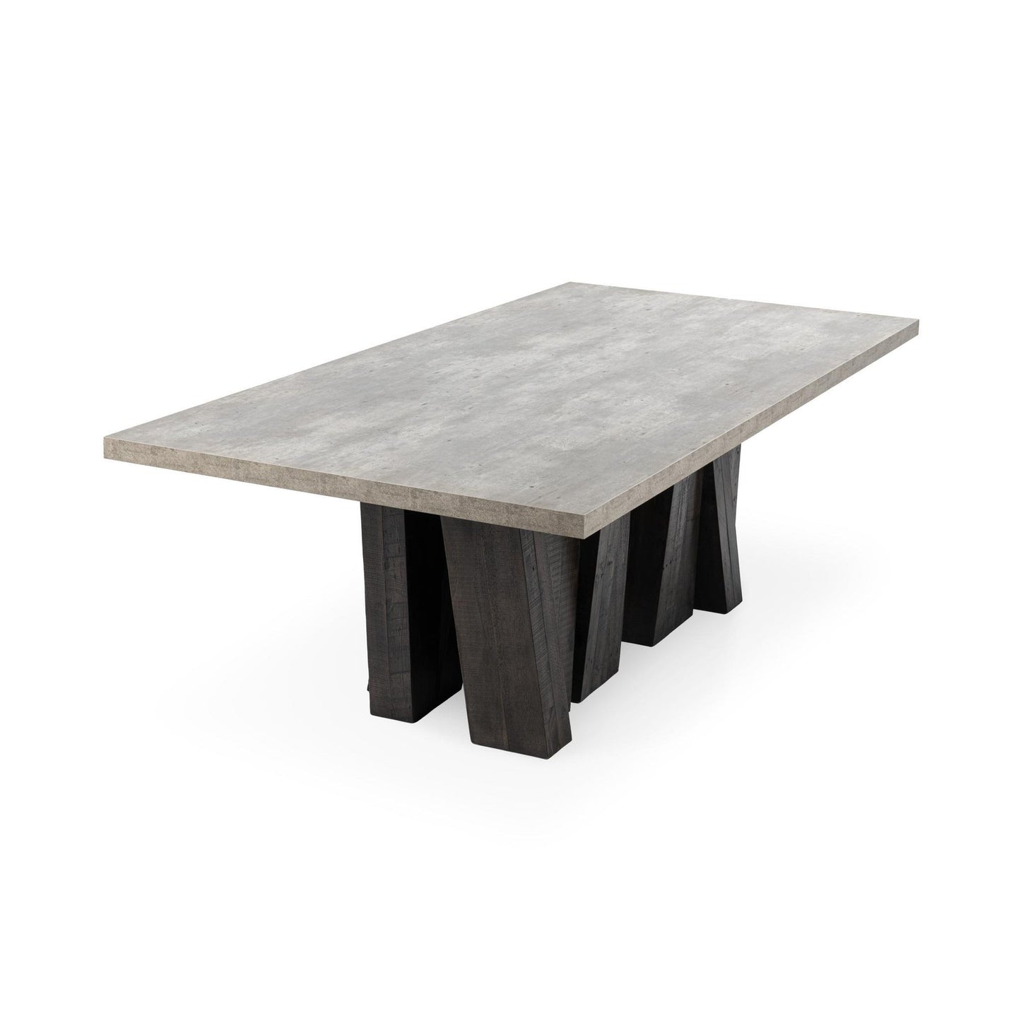 Olive Brown/Antique Gray Reclaimed Pine Dining Table Simone Dining Table Collection
