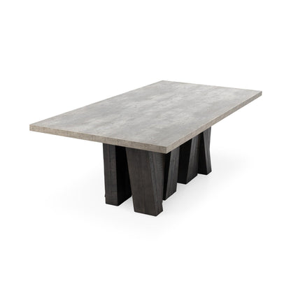 Olive Brown/Antique Gray Reclaimed Pine Dining Table Simone Dining Table Collection