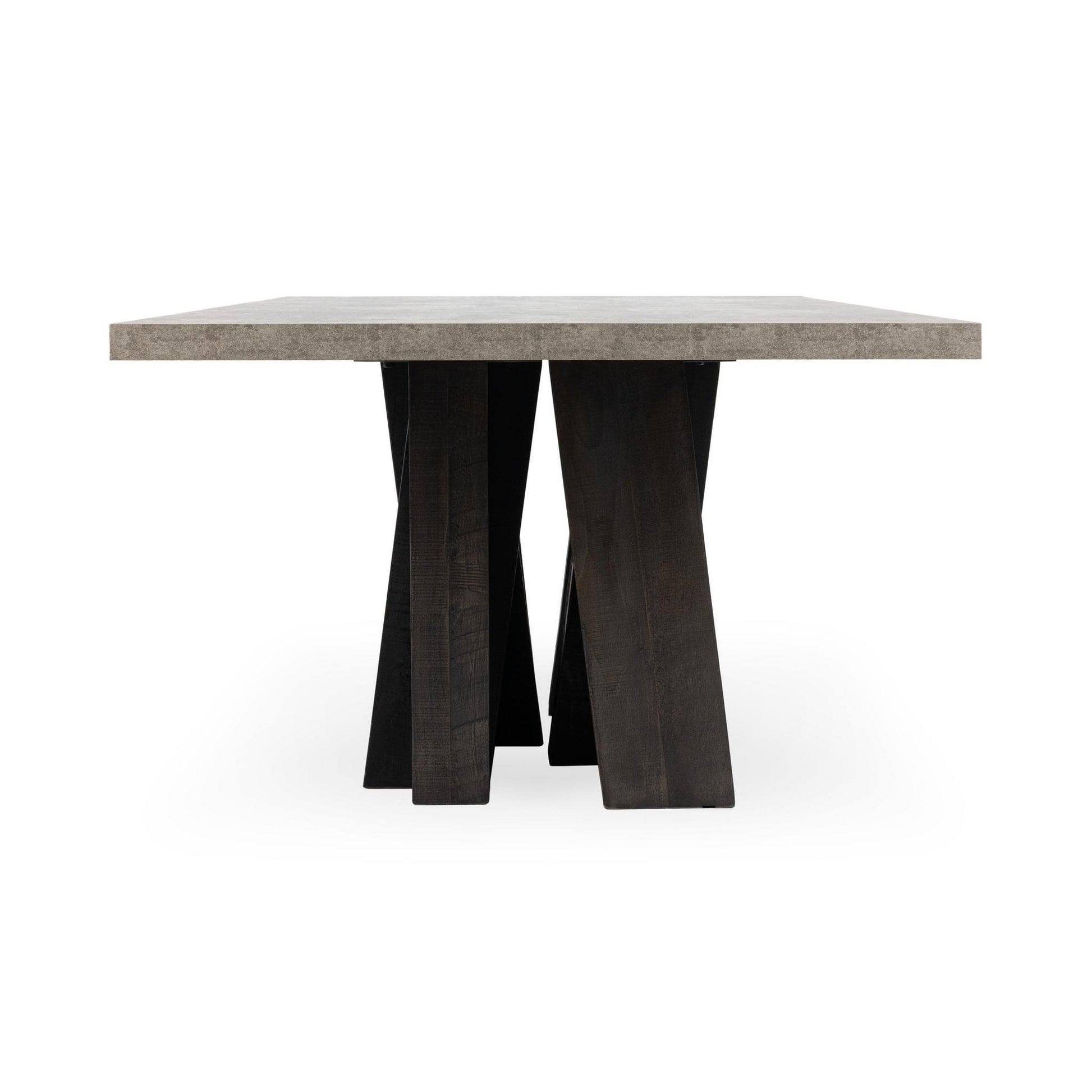 Olive Brown/Antique Gray Reclaimed Pine Dining Table Simone Dining Table Collection