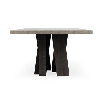 Olive Brown/Antique Gray Reclaimed Pine Dining Table Simone Dining Table Collection