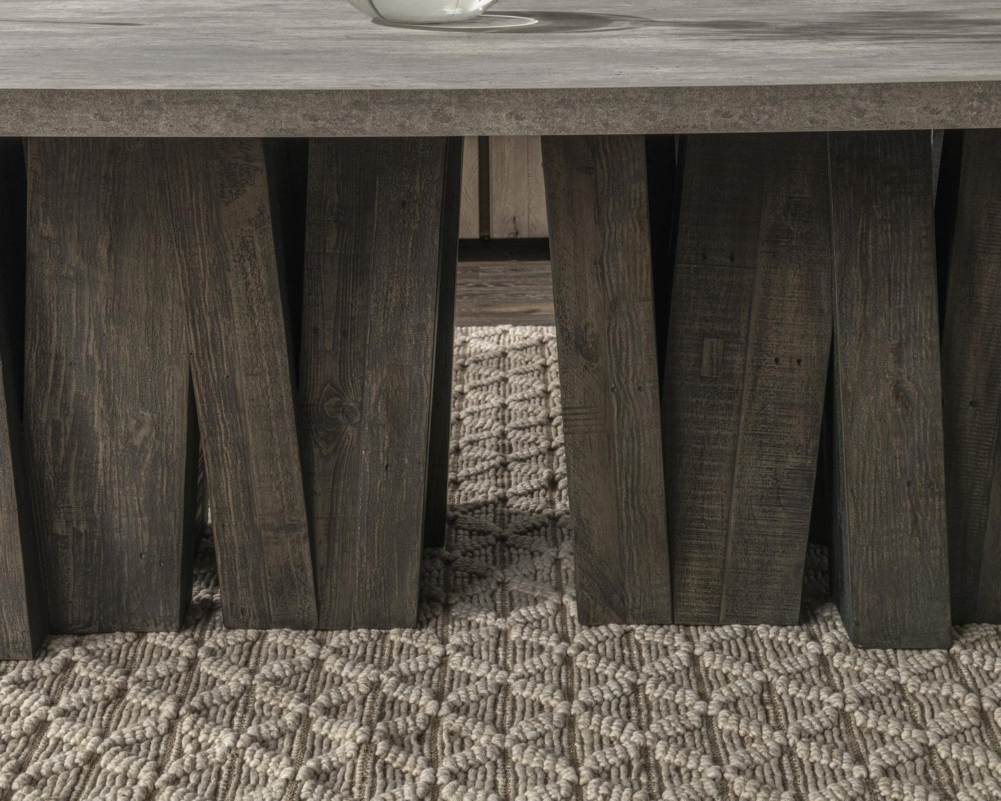Olive Brown/Antique Gray Reclaimed Pine Dining Table Simone Dining Table Collection