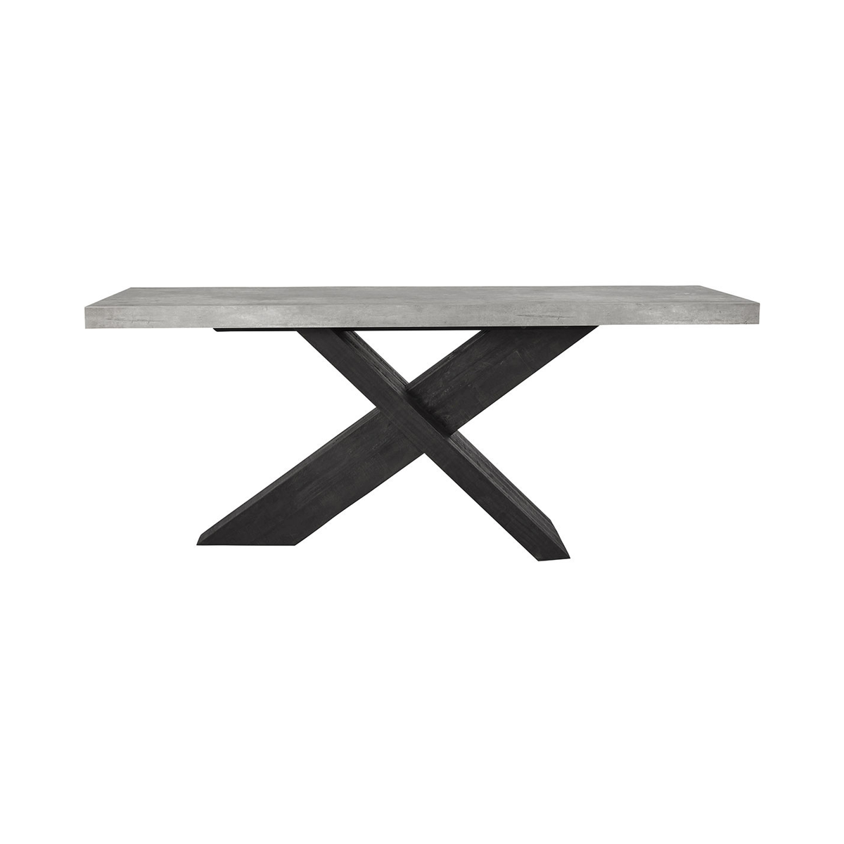 Carbon Black/Weathered Cement Concrete Laminate Console Table Durant Console Table Collection