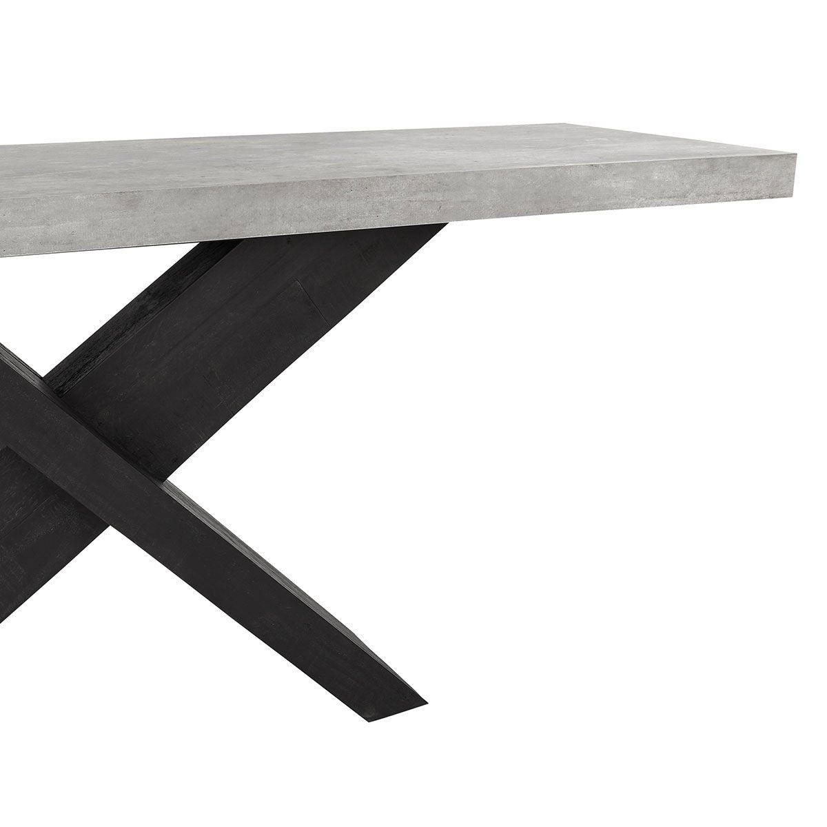 Carbon Black/Weathered Cement Concrete Laminate Console Table Durant Console Table Collection