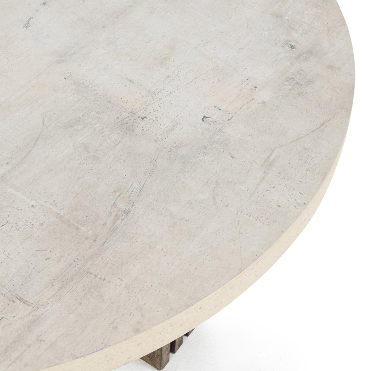 Antique White/Distressed Brown Laminate Coffee Table Aspen Coffee Table Collection