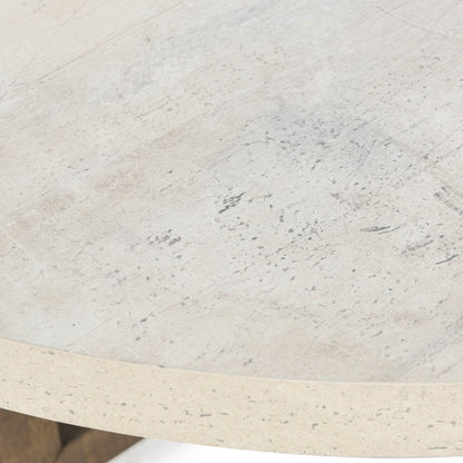 Antique White/Distressed Brown Laminate Coffee Table Aspen Coffee Table Collection