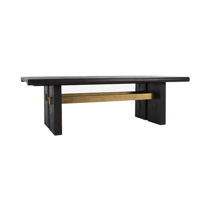 Carbon Black Reclaimed Pine Dining Table Larson Dining Table Collection