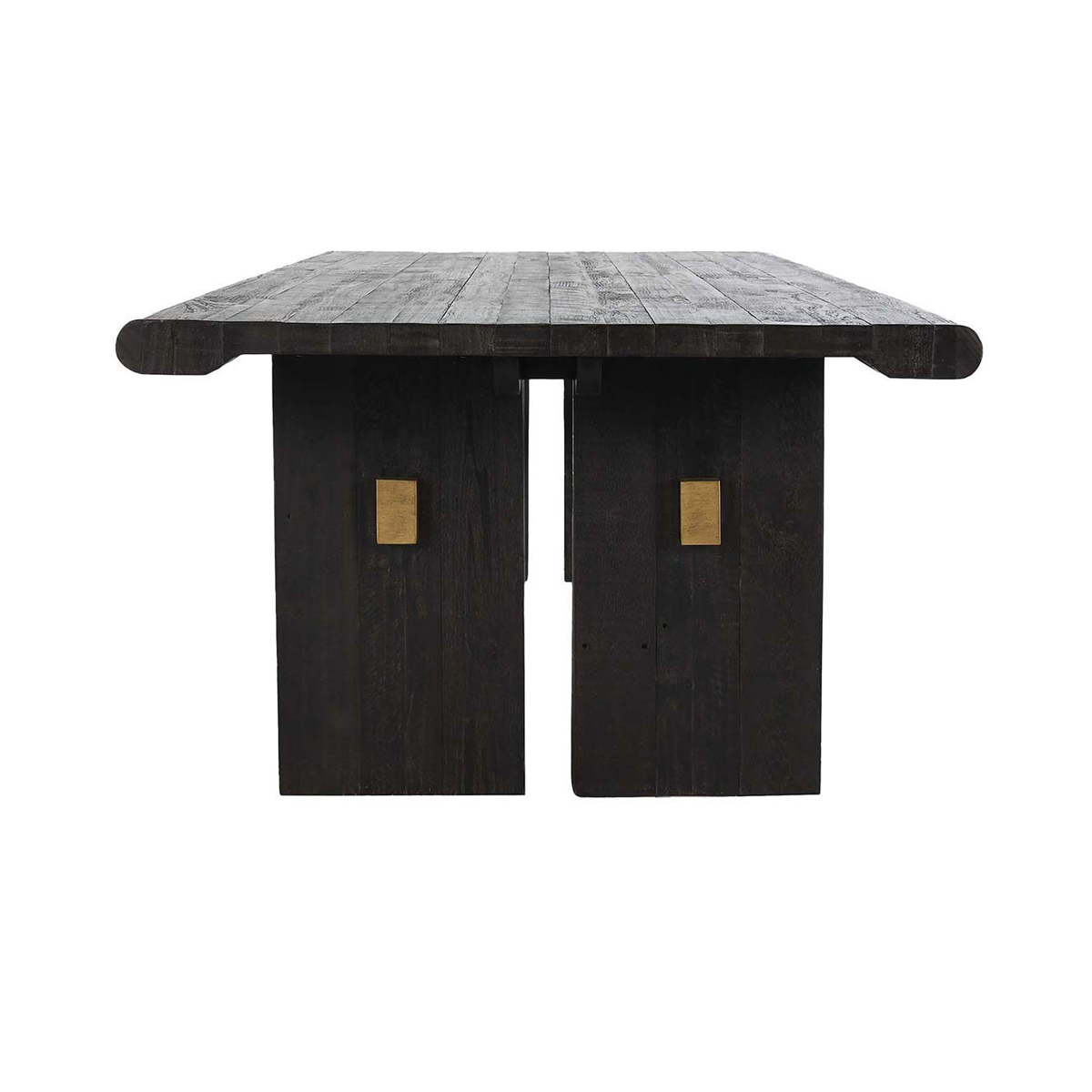 Carbon Black Reclaimed Pine Dining Table Larson Dining Table Collection