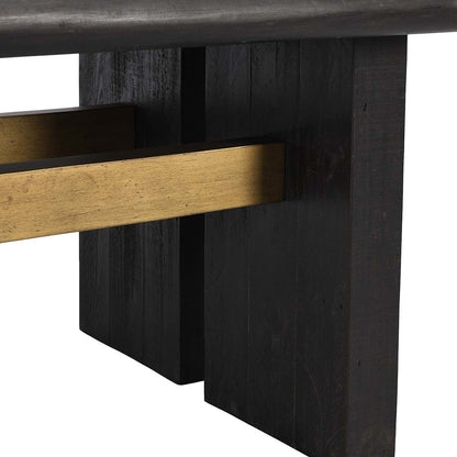 Carbon Black Reclaimed Pine Dining Table Larson Dining Table Collection