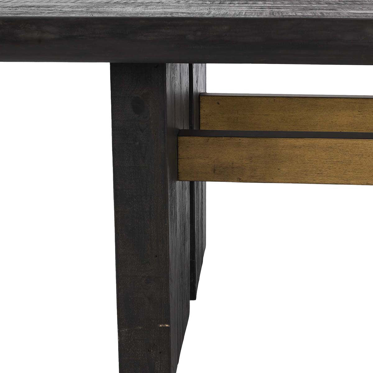 Carbon Black Reclaimed Pine Dining Table Larson Dining Table Collection