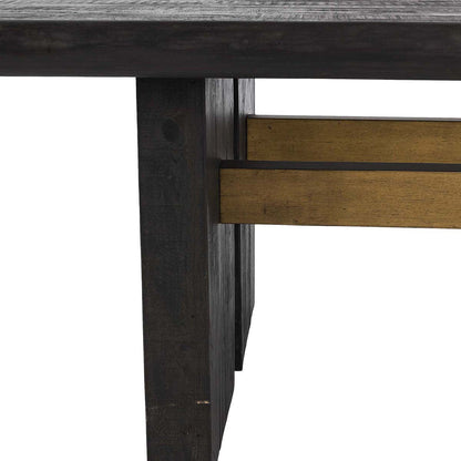 Carbon Black Reclaimed Pine Dining Table Larson Dining Table Collection