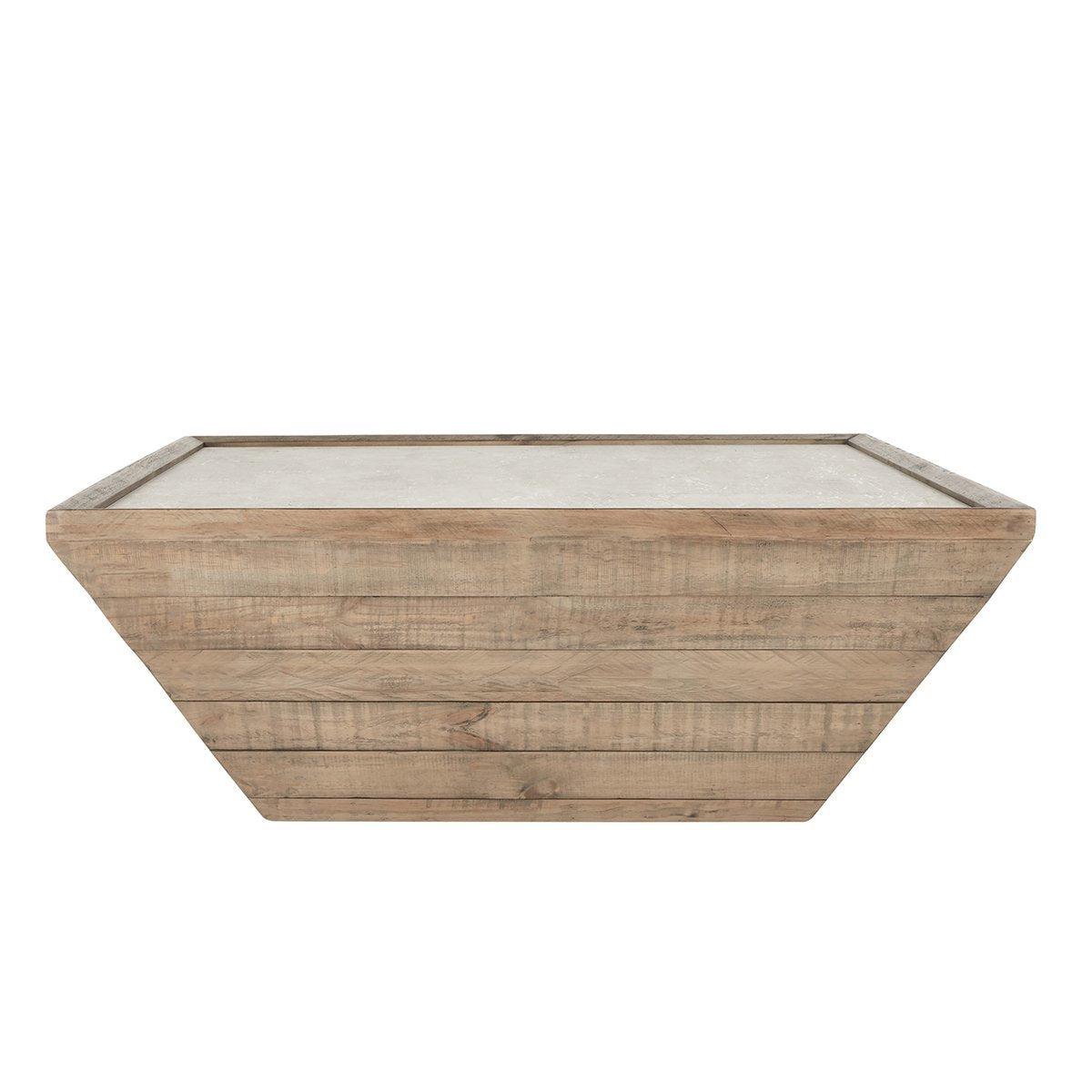 Natural/Antique White Laminate Coffee Table Dalton Coffee Table Collection