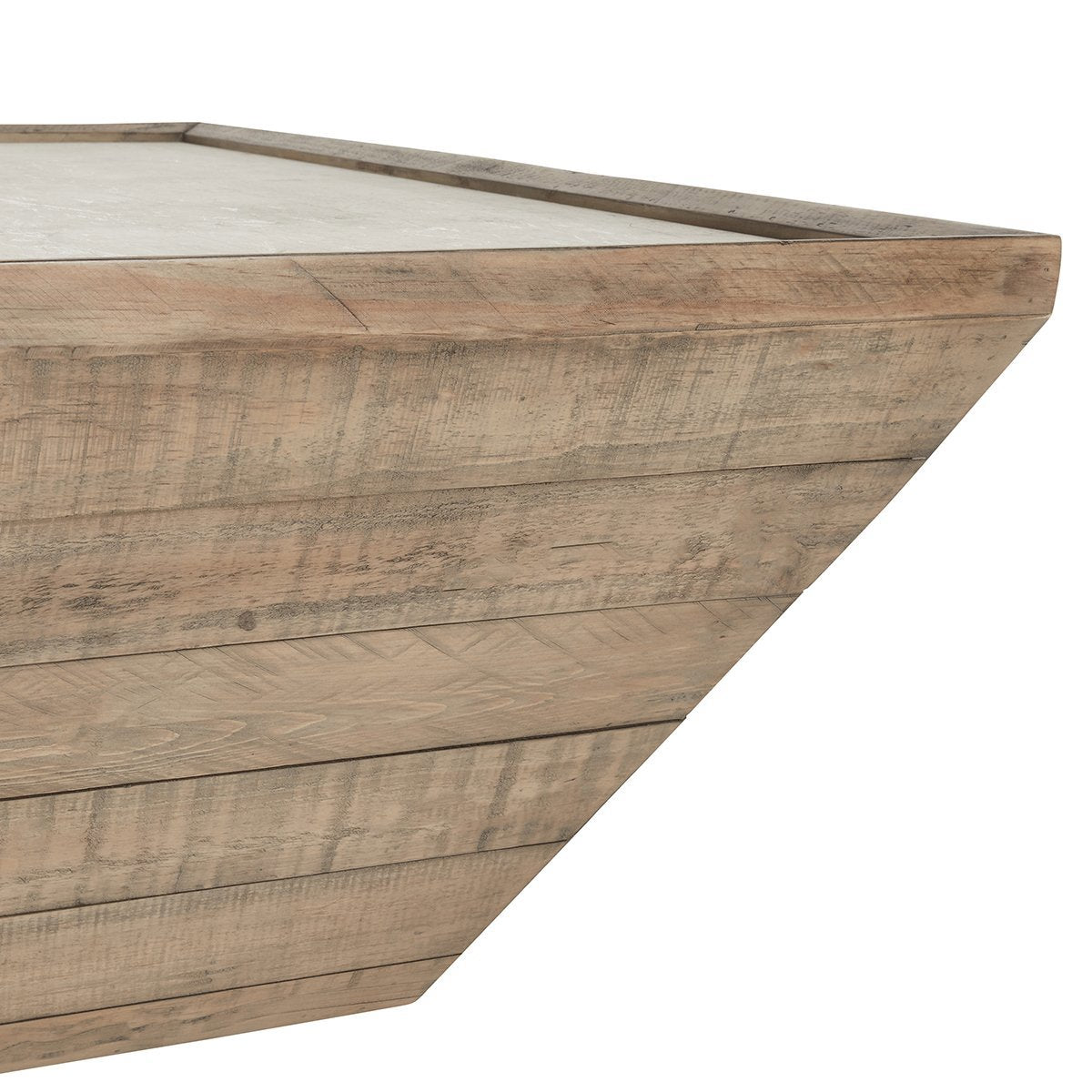 Natural/Antique White Laminate Coffee Table Dalton Coffee Table Collection