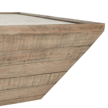 Natural/Antique White Laminate Coffee Table Dalton Coffee Table Collection