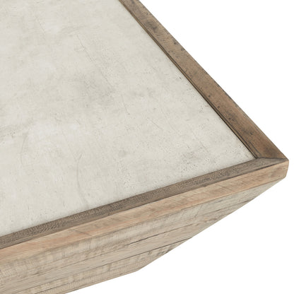 Natural/Antique White Laminate Coffee Table Dalton Coffee Table Collection