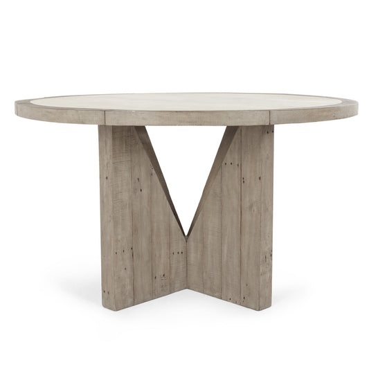 Distressed Gray Concrete Laminate Dining Table Vincent Dining Table Collection