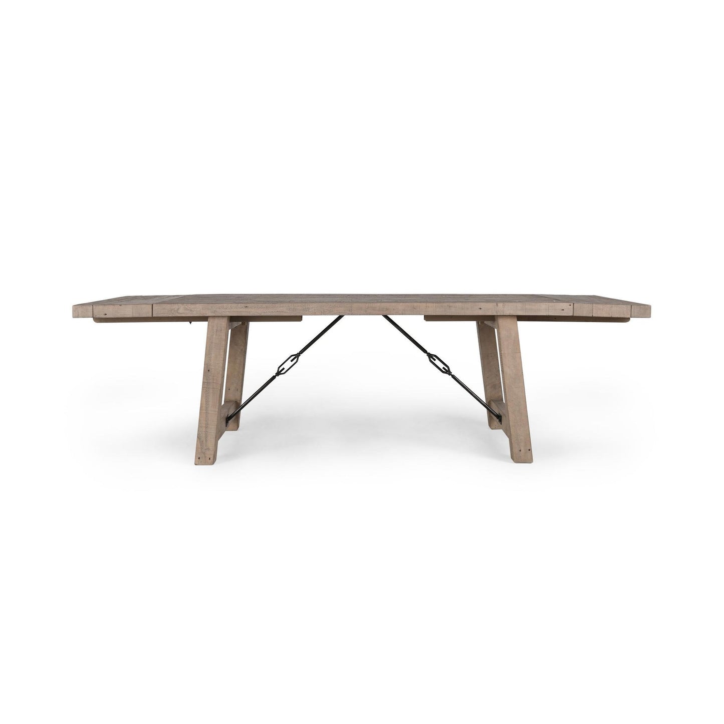 Beige Reclaimed Pine Dining Table Tuscany Extendable Dining Table Collection