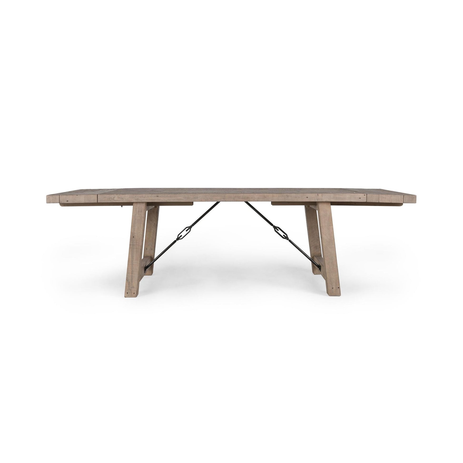 Beige Reclaimed Pine Dining Table Tuscany Extendable Dining Table Collection