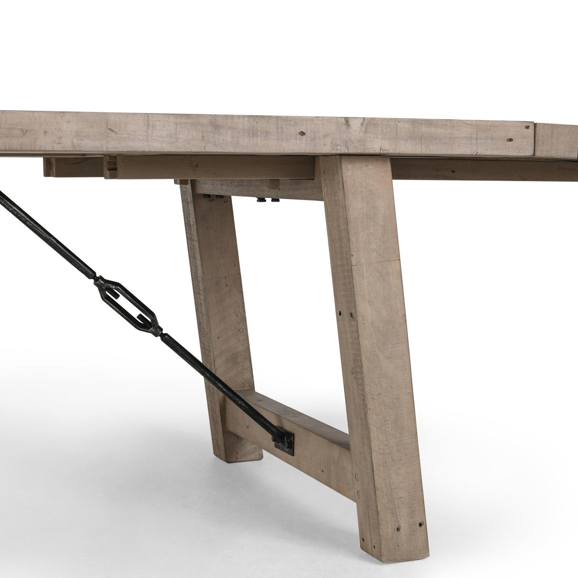 Beige Reclaimed Pine Dining Table Tuscany Extendable Dining Table Collection