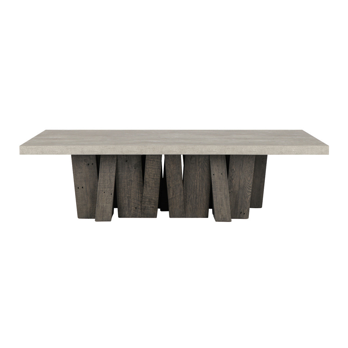 Olive Brown/Antique Gray Reclaimed Pine Coffee Table Simone Coffee Table Collection