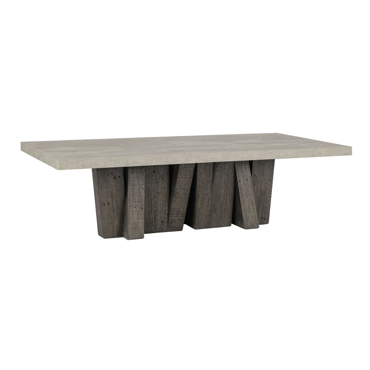Olive Brown/Antique Gray Reclaimed Pine Coffee Table Simone Coffee Table Collection