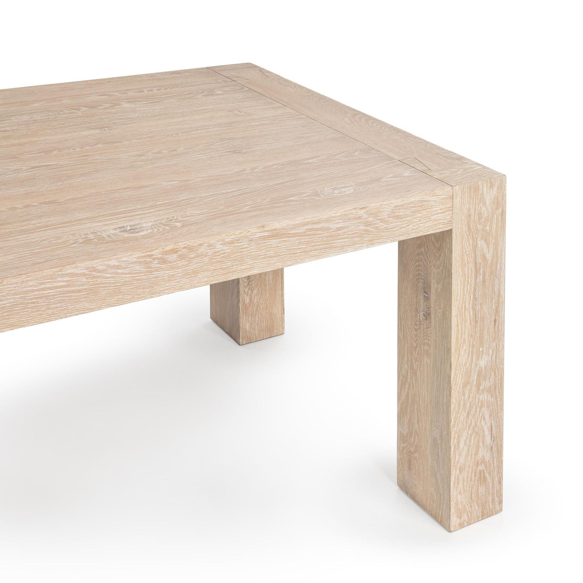 Aged Cream Reclaimed Oak Dining Table Bristol Dining Table Collection