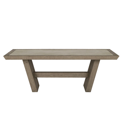 Distressed Gray/Antique White Reclaimed Pine Dining Table Efron Dining Table Collection