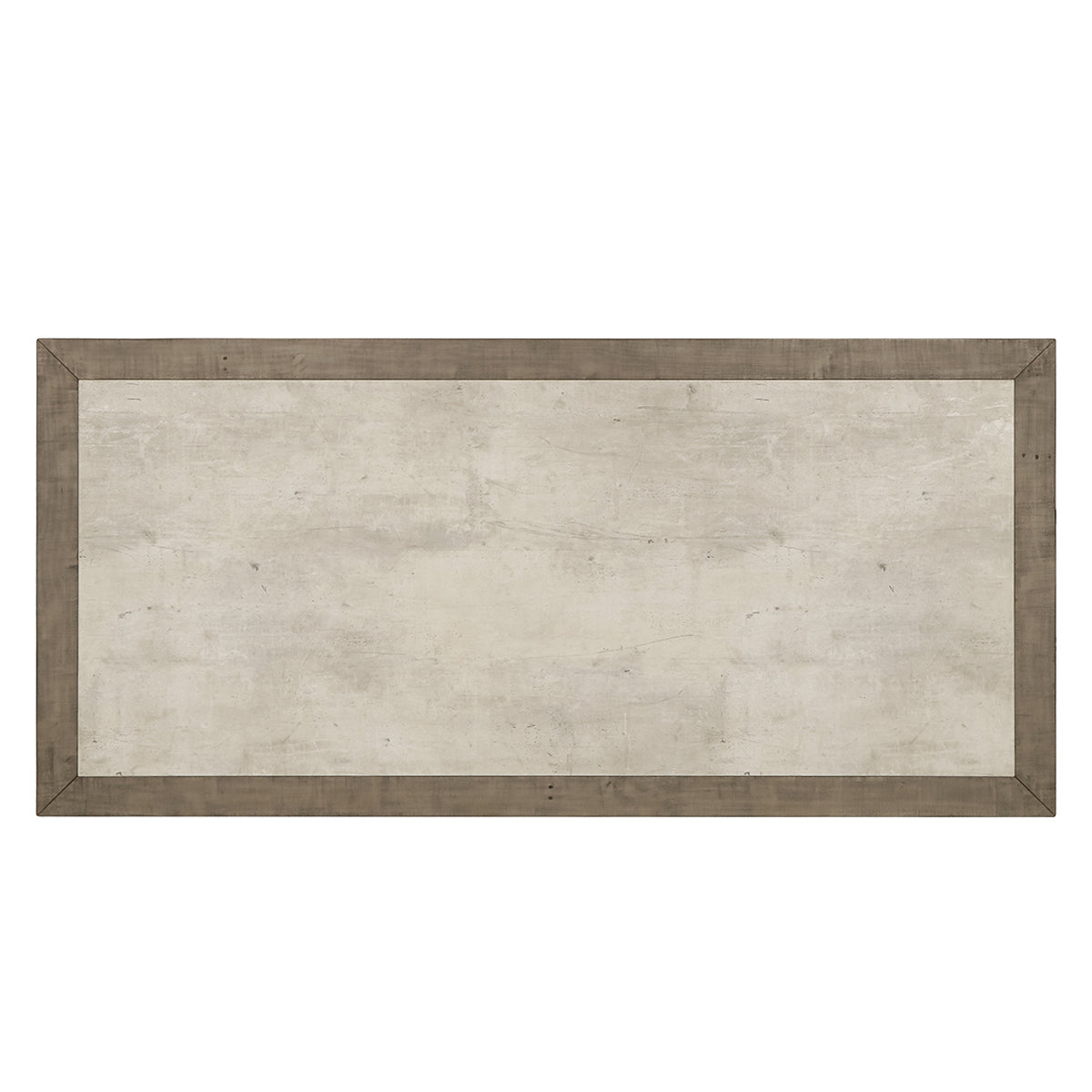 Distressed Gray/Antique White Reclaimed Pine Dining Table Efron Dining Table Collection