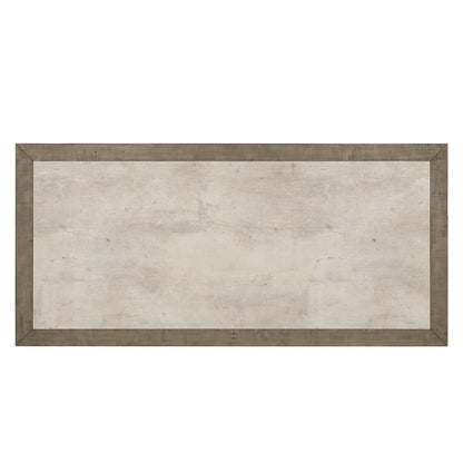 Distressed Gray/Antique White Reclaimed Pine Dining Table Efron Dining Table Collection