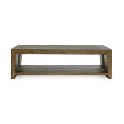 Suede Brown Reclaimed Oak Coffee Table Troy Coffee Table Collection