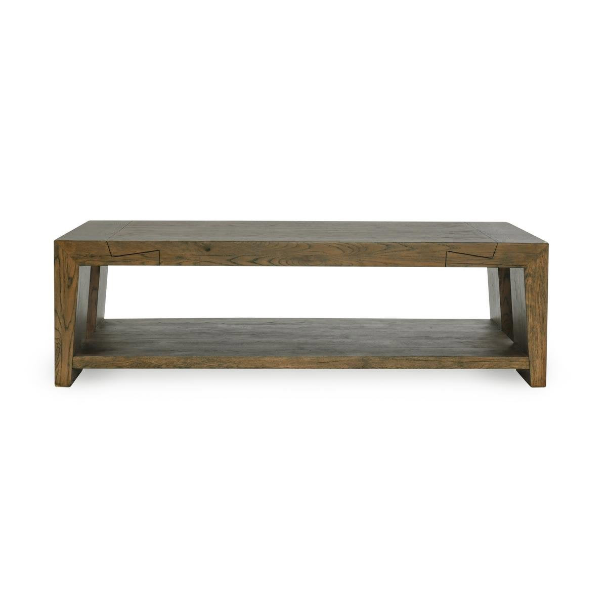 Suede Brown Reclaimed Oak Coffee Table Troy Coffee Table Collection