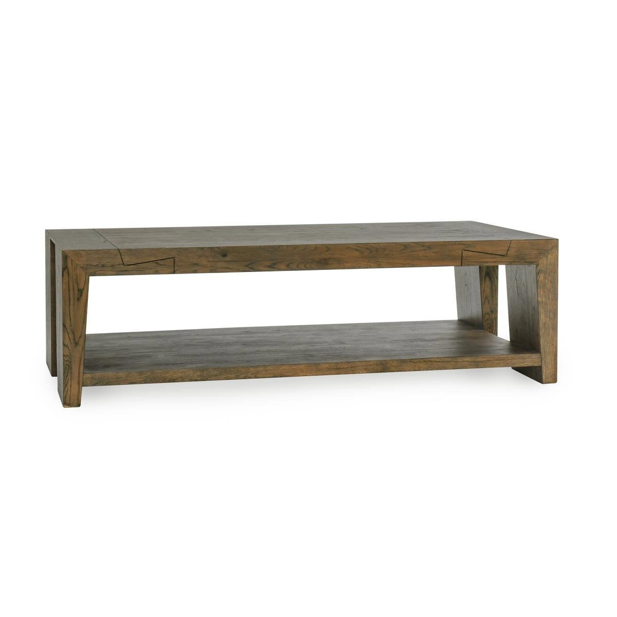 Suede Brown Reclaimed Oak Coffee Table Troy Coffee Table Collection