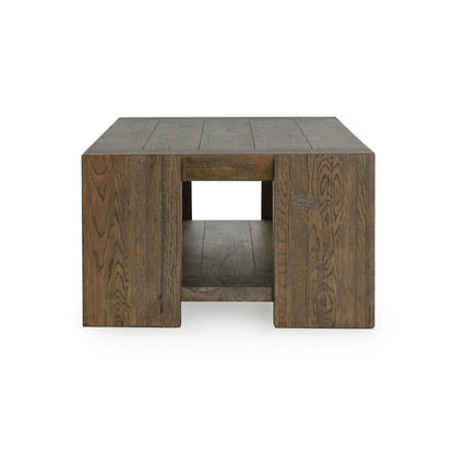 Suede Brown Reclaimed Oak Coffee Table Troy Coffee Table Collection