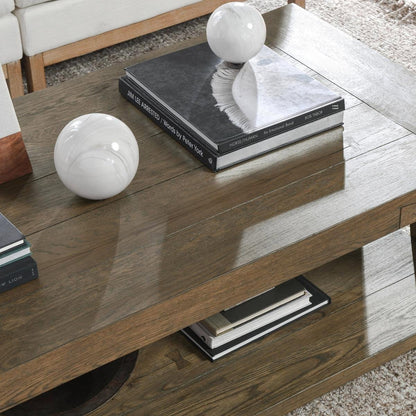 Suede Brown Reclaimed Oak Coffee Table Troy Coffee Table Collection