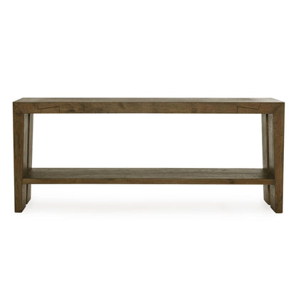 Suede Brown Reclaimed Oak Console Table Troy Console Table Collection
