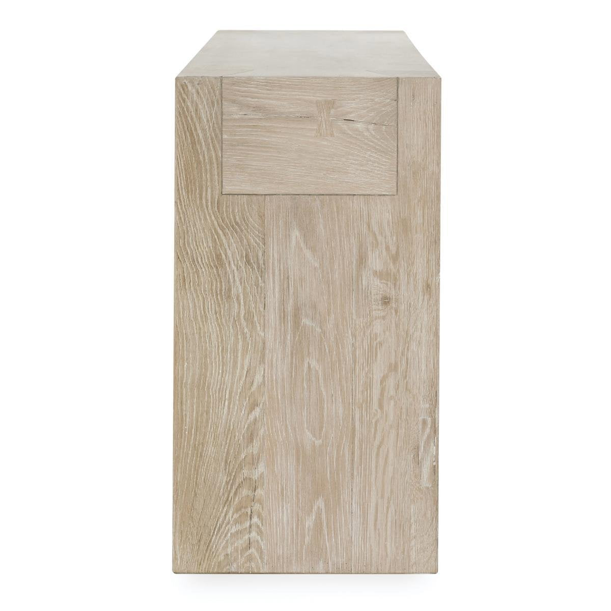 Aged Cream Reclaimed Oak Console Table Bristol Console Table Collection