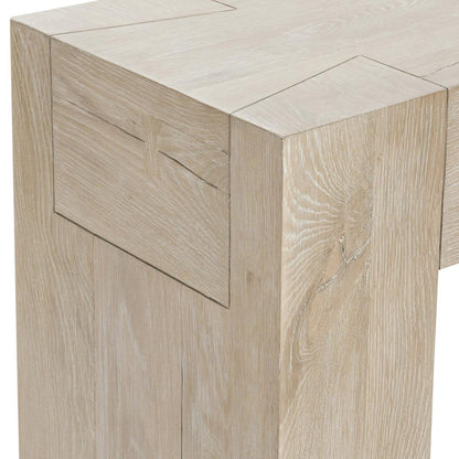 Aged Cream Reclaimed Oak Console Table Bristol Console Table Collection