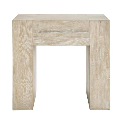 Aged Cream Reclaimed Oak Accent & End Table Bristol End Table Collection