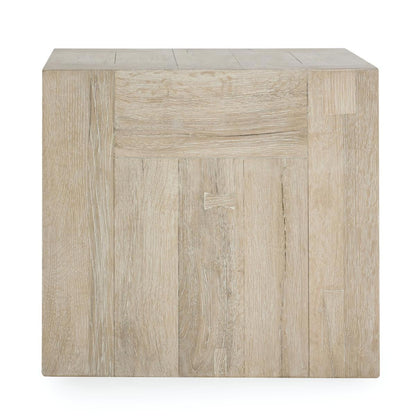 Aged Cream Reclaimed Oak Accent & End Table Bristol End Table Collection