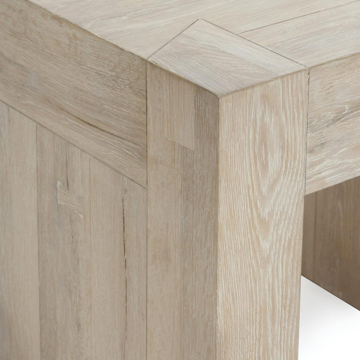Aged Cream Reclaimed Oak Accent & End Table Bristol End Table Collection