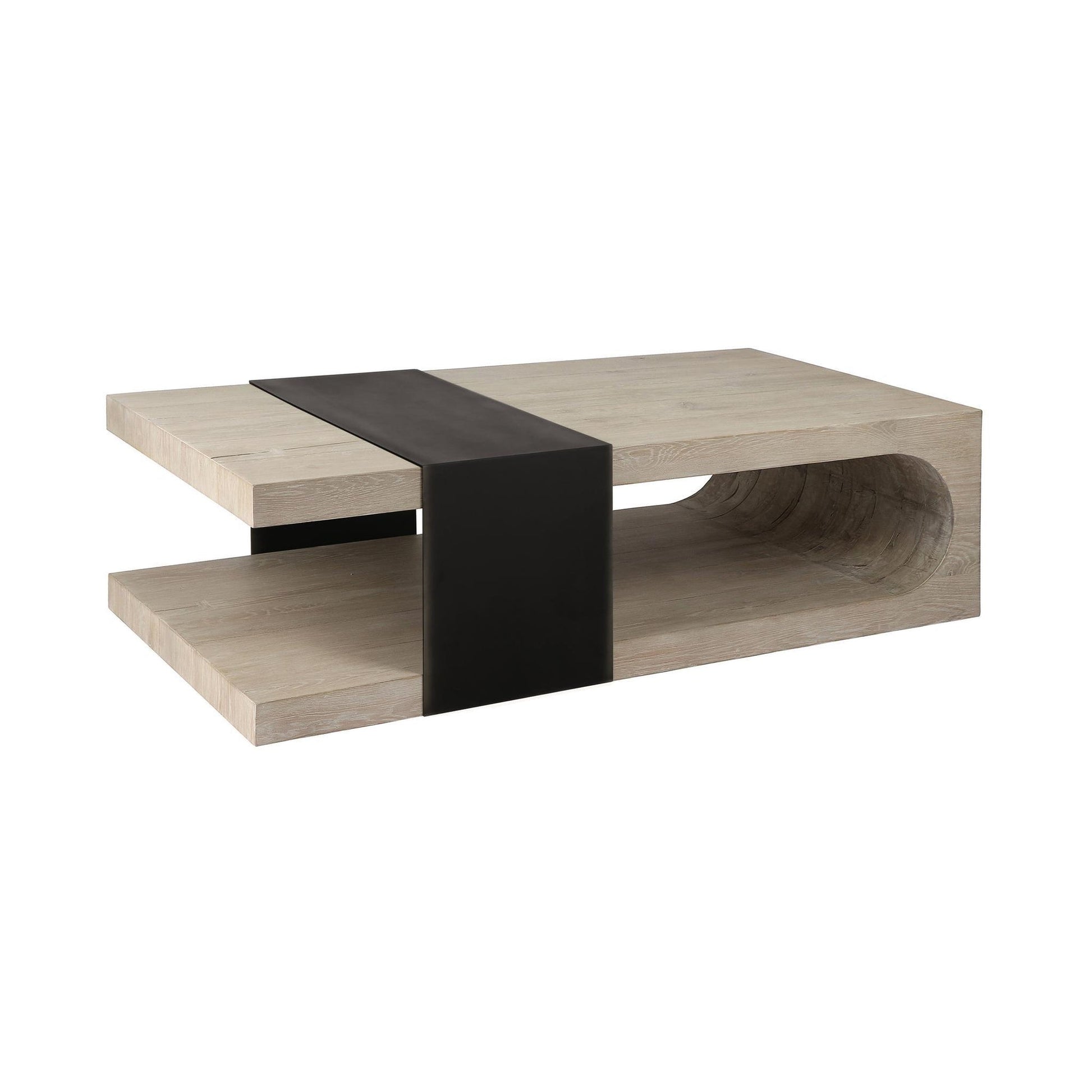 Aged Cream Reclaimed Oak Coffee Table Danica Coffee Table Collection