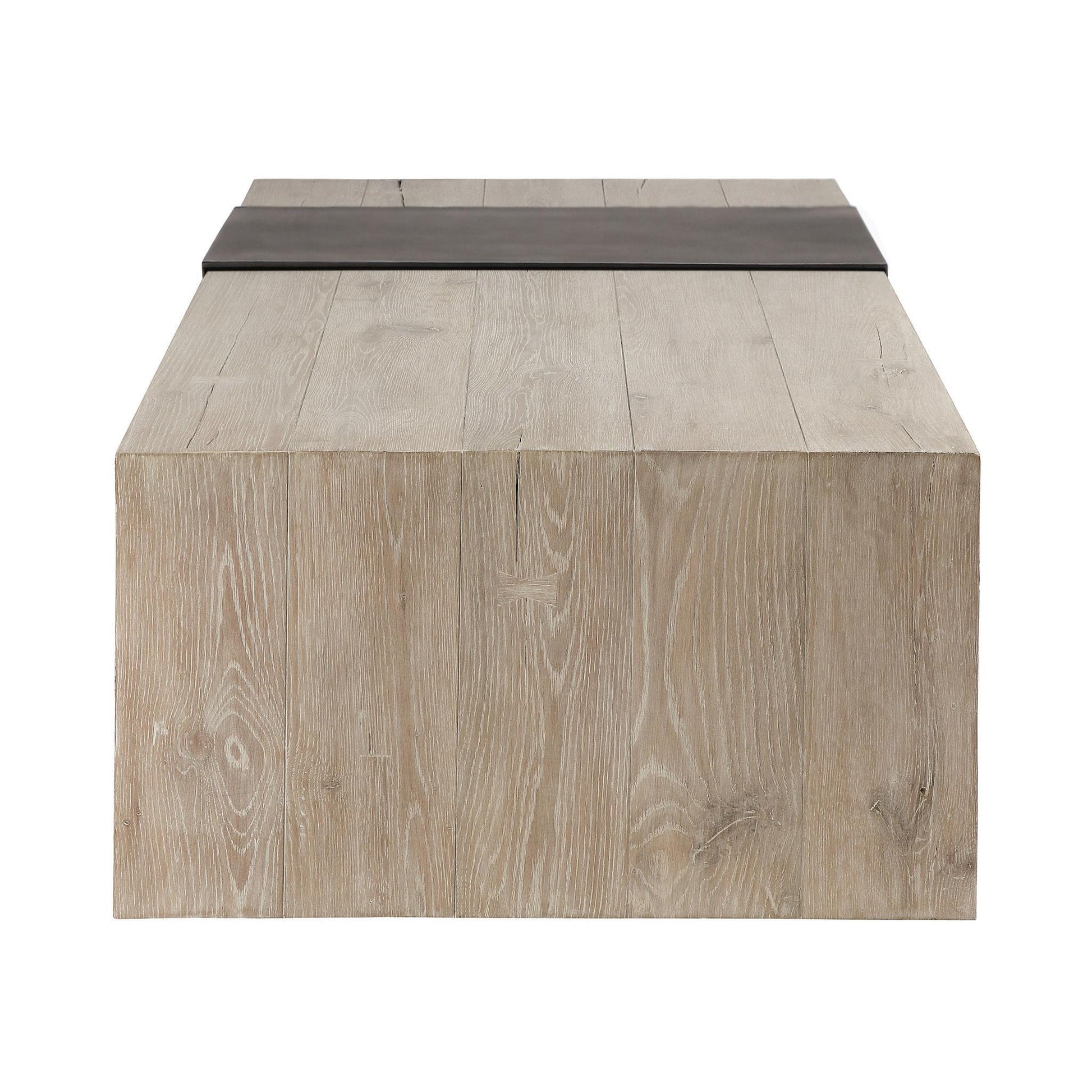 Aged Cream Reclaimed Oak Coffee Table Danica Coffee Table Collection