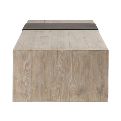 Aged Cream Reclaimed Oak Coffee Table Danica Coffee Table Collection