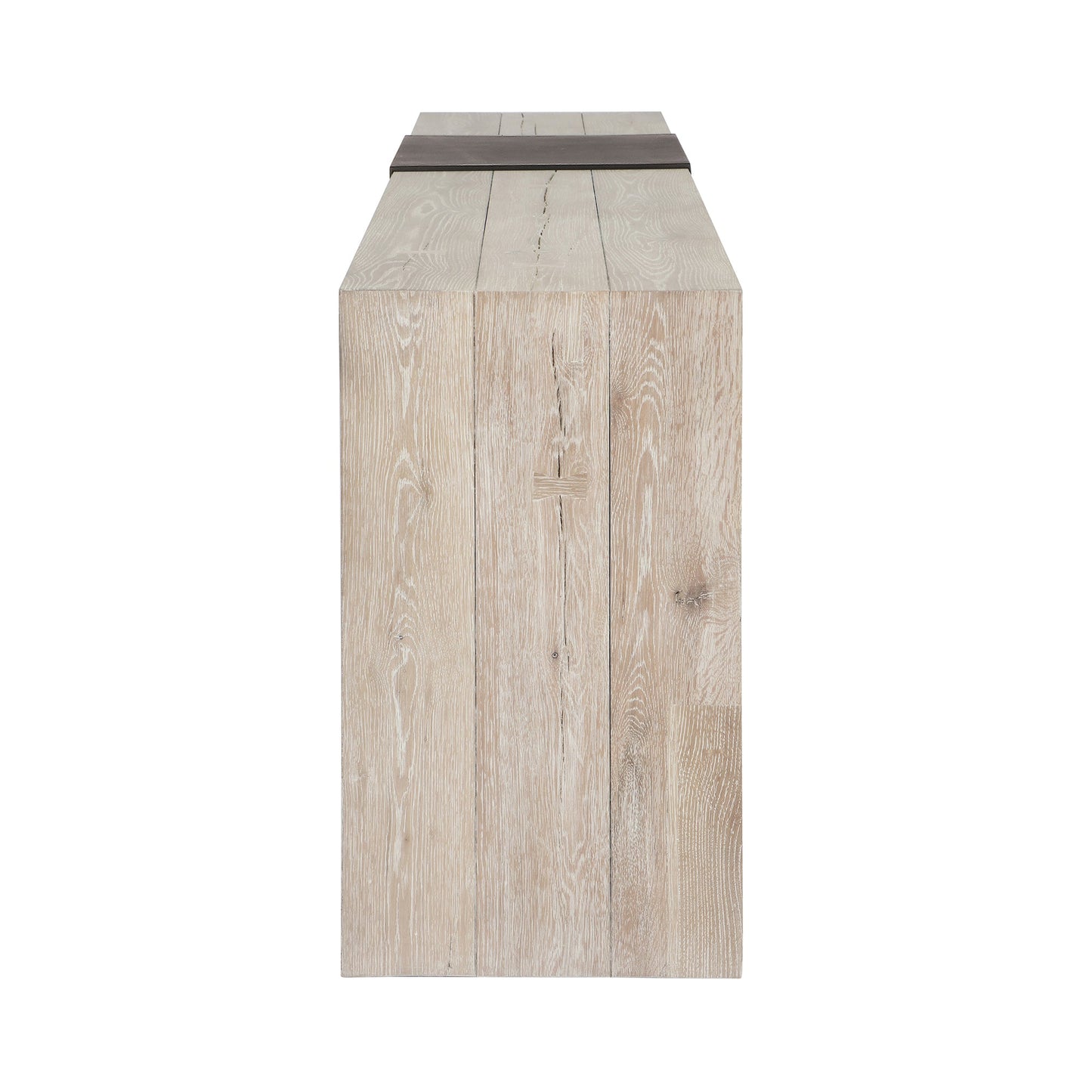 Aged Cream Reclaimed Oak Console Table Danica Console Table Collection